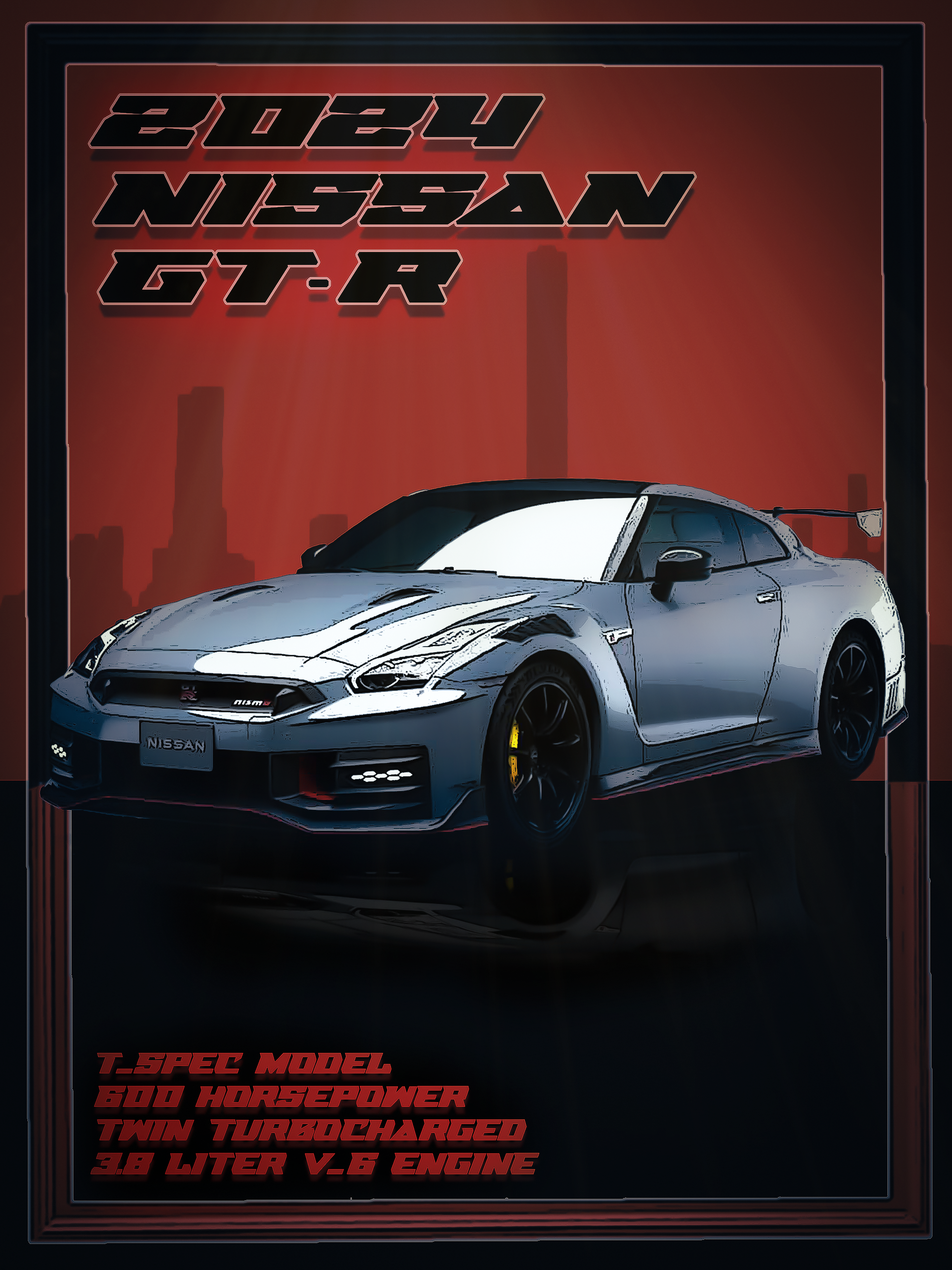 Nissan GT-R Poster